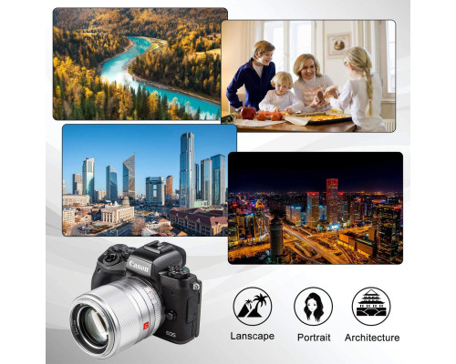 Объектив VILTROX 56mm f/1.4 M STM (AF 56/1.4 M) (Canon EF-M) - автофокусный