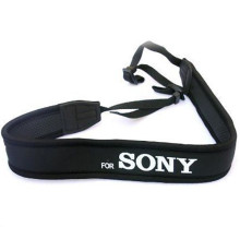 Плечовий шийний ремінь для фотоапаратів SONY (неопрен) - чорний