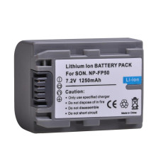 Аккумулятор NP-FP50 (NP-FP51, NP-FP30, NP-FP70) аналог на 1250 ма для камер SONY