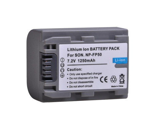 Аккумулятор NP-FP50 (NP-FP51, NP-FP30, NP-FP70) аналог на 1250 ма для камер SONY