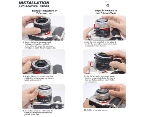 Макрокольца автофокусные для фотокамер Olympus и Panasonic (байонет Micro 4/3) Mcoplus EXT-M4/3-M (10+16mm)