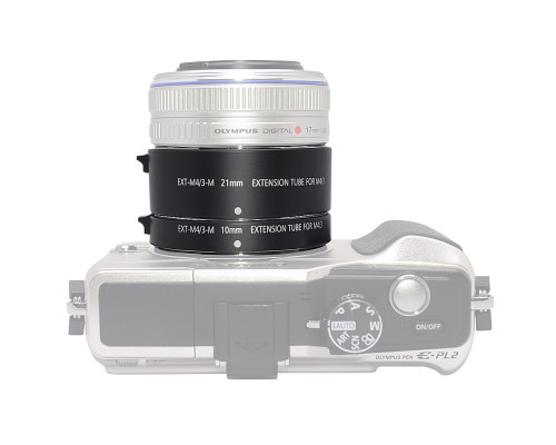 Макрокільця автофокусні для фотокамер Olympus та Panasonic (байонет Micro 4/3) Mcoplus EXT-M4/3-M (10+21mm)