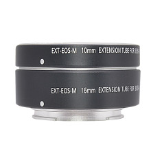 Макрокільця автофокусні для фотокамер Canon EOS M (байонет EF-M (бездзеркальні) Mcoplus EXT-EOS M (10+16mm)