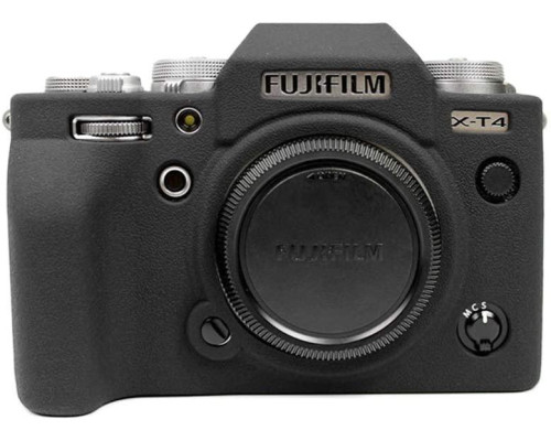 Захисний силіконовий чохол для фотоапаратів FujiFilm X-T4 - чорний