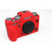 Захисний силіконовий чохол для фотоапаратів FujiFilm X-T4 - червоний