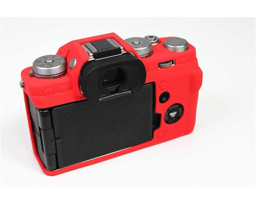 Захисний силіконовий чохол для фотоапаратів FujiFilm X-T4 - червоний