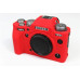 Захисний силіконовий чохол для фотоапаратів FujiFilm X-T4 - червоний