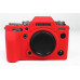 Захисний силіконовий чохол для фотоапаратів FujiFilm X-T4 - червоний