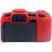 Защитный силиконовый чехол для фотоаппаратов Canon EOS RP - красный