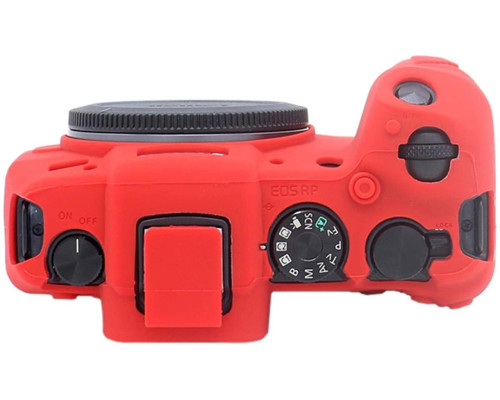 Защитный силиконовый чехол для фотоаппаратов Canon EOS RP - красный