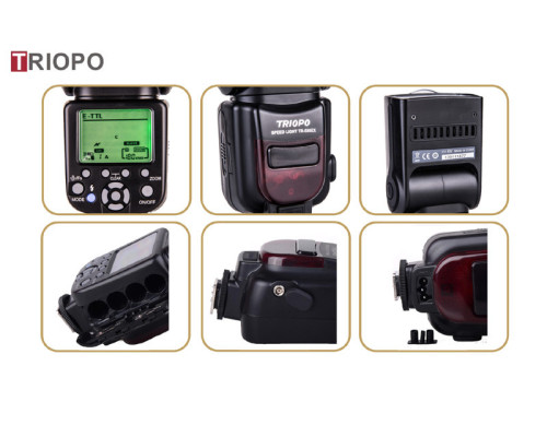 Спалах Triopo TR-586 EX-C з E-TTL і HSS для фотоапаратів CANON