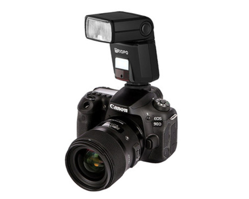 Спалах для фотоапаратів Canon - TRIOPO TT350C з TTL та HSS та вбудованим синхронізатором