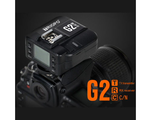 Передавач-радіосинхронізатор Triopo G2 із підтримкою E-TTL для камер Canon