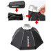 Софтбокс, розсіювач, дифузор (Softbox), октобокс Triopo - K-120 з байонетом Bowens / Elichrom