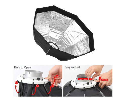 Софтбокс, розсіювач, дифузор (Softbox), октобокс Triopo - K-120 з байонетом Bowens / Elichrom