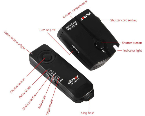 Бездротовий пульт ДК Viltrox JYC-120-C1 для CANON 77D, 100D, 200D, 250D, 2000D
