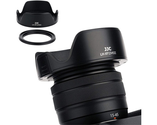 Бленда для Fujifilm LH-XF1545II від JJC для об'єктивів Fujifilm XF 18mm f/2 R та XC 15-45mm f/3.5-5.6 OIS PZ