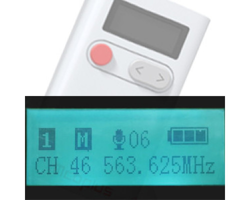 Петличний мікрофон Mcoplus UHF-WMU48 KIT 1 - радіомікрофон (бездротова мікрофонна система)