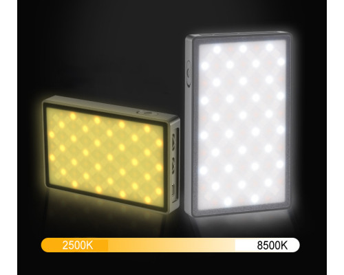 LED — освітлювач, відеосвітло Teyeleec TC120AC-RGB (кольоровий) з вбудованим акумулятором