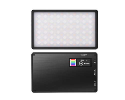 LED — освітлювач, відеосвітло Teyeleec TC120AC-RGB (кольоровий) з вбудованим акумулятором
