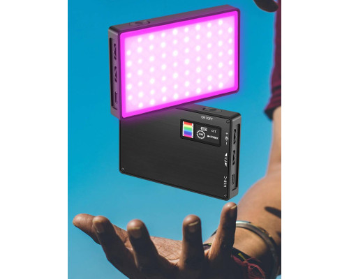 LED — освітлювач, відеосвітло Teyeleec TC120AC-RGB (кольоровий) з вбудованим акумулятором