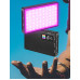 LED — освітлювач, відеосвітло Teyeleec TC120AC-RGB (кольоровий) з вбудованим акумулятором