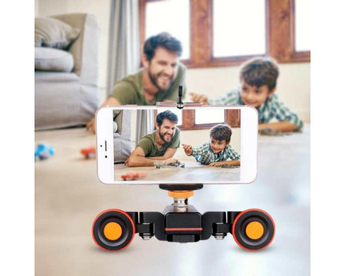 Візок операторський Yelangu L4X з пультом (autodolly) для фотоапарата, екшн-камери, смартфона