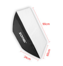 Софтбокс, розсіювач, дифузор (Softbox) Zomei - 60 x 90 см з байонетом Bowens / Elichrom