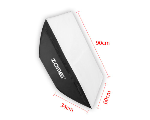 Софтбокс, рассеиватель, диффузор (Softbox) Zomei - 60 x 90 см с байонетом Bowens / Elichrom
