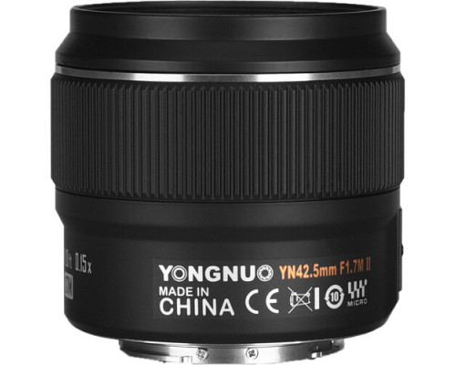 Об'єктив YONGNUO YN42.5mm F1.7M II (2 версія) для Olympus, Panasonic і т. д. (Micro 4/3 - mount) автофокусний