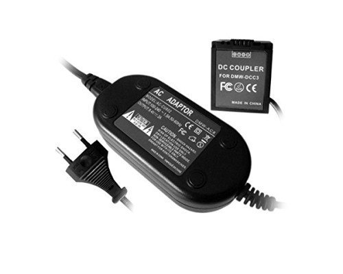 Мережний адаптер DMW-AC8+DMW-DCC3 (замість акумулятора DMW-BLB13) для камер Panasonic – живлення від мережі