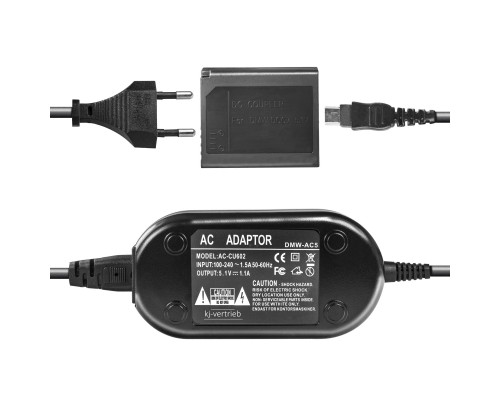 Мережевий адаптер DMW-AC5+DMW-DCC7 (разом акб DMW-BCJ13) для камер Panasonic DMW-LX5, DMW-LX7-живлення від мережі