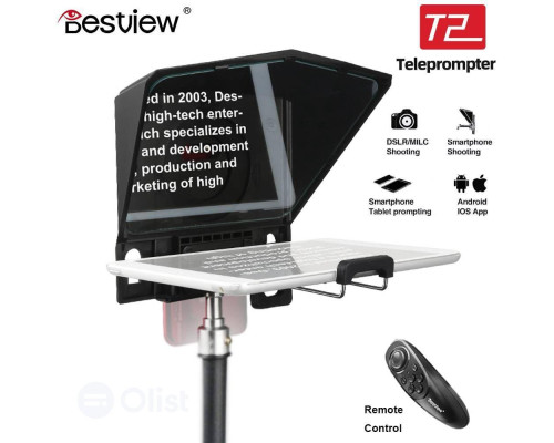 Телесуфлер - телепромтер Bestview T2 (Desview T2) telepromter - суфлер для смартфона або планшета