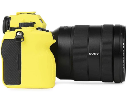 Захисний силіконовий чохол для фотоапаратів SONY A7R IV, A9 II - жовтий