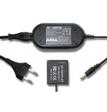 Мережевий адаптер DMW-AC8+DMW-DCC11 (акб DMW-BLG10) для камер Panasonic - живлення від мережі 220В