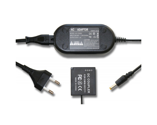 Мережевий адаптер DMW-AC8+DMW-DCC11 (акб DMW-BLG10) для камер Panasonic - живлення від мережі 220В