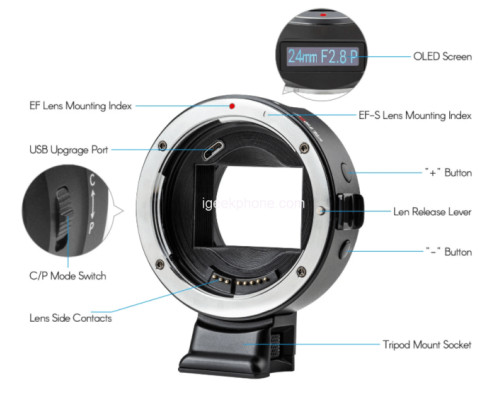 Адаптер Viltrox EF-E5 для Canon EF/EF-S на байонет Sony E-mount (Canon EF-Sony E) — автофокусний