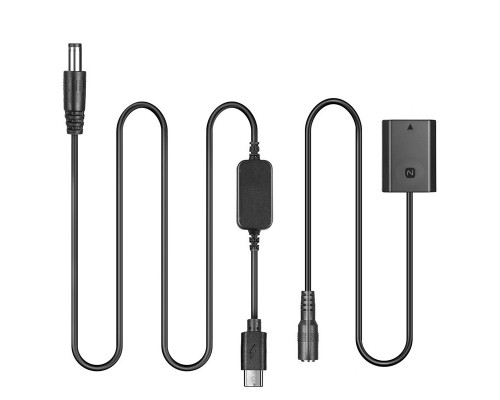 USB адаптер живлення AC-FZ100 для Sony (A7 III, A7R III, A7 IV, A9, A9 II, A6600) замість акумулятора NP-FZ100