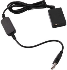 USB-адаптер живлення ACK-E12 для Canon EOS M, M2, M3, M10, M50, M50 Mark II, M100, M200 (акумулятор LP-E12)