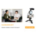 Набір для блогінгу Bakeey Vlogging KIT (KIT-01LM) (штатив+кріплення для телефону+мікрофон+LED світло+пульт)