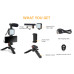 Набір для блогінгу Bakeey Vlogging KIT (KIT-01LM) (штатив+кріплення для телефону+мікрофон+LED світло+пульт)