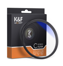 Світлофільтр K&F Concept 37 mm HMC CPL, Blue Coated, оптичне скло Японія