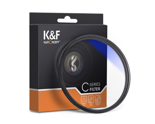 Світлофільтр K&F Concept 46 mm HMC CPL, Blue Coated, оптичне скло Японія