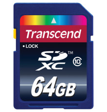 Карта пам'яті Transcend SD XC 64 GB (10 Class)