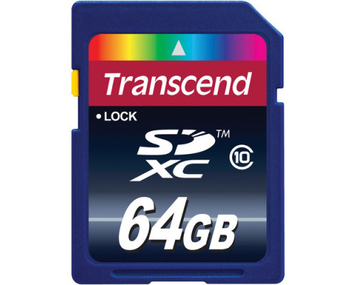 Карта пам'яті Transcend SD XC 64 GB (10 Class)