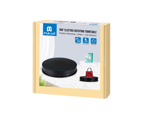 Поворотний стіл для предметної зйомки (макрозйомки) Puluz PU3049W 30 см, навантаження до 10 кг. білий