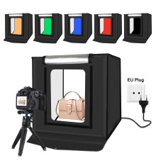Лайтбокс (фотобокс) Puluz з LED світлом PU5040EU для предметної фотозйомки (макрозйомки) 40 х 40 х 40