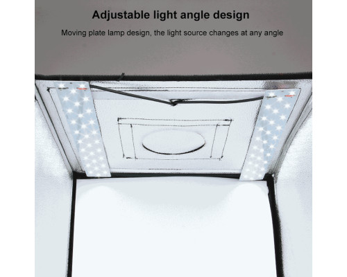 Лайтбокс (фотобокс) Puluz з LED світлом PU5060EU для предметної фотозйомки (макрозйомки) 60 х 60 х 60
