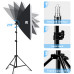 Комплект Puluz PKT3133EU (2 x софтбокси - 50 x 70 см, 2 x стійки, 2 LED лампи - 48 Ватт)