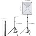 Комплект Puluz PKT3133EU (2 x софтбокси - 50 x 70 см, 2 x стійки, 2 LED лампи - 48 Ватт)